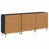 vidaXL Sideboards 3 pcs Black Oak 60 x 35 x 70 cm Engineered Wood