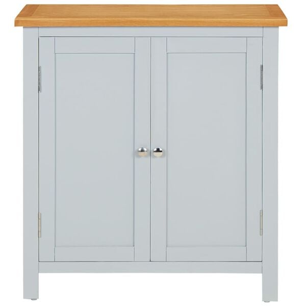 vidaXL Cupboard 70x35x75 cm Solid Oak Wood
