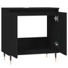 vidaXL Bathroom Cabinet Black 58x33x60 cm Engineered Wood