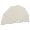 vidaXL Collapsible Terrace Side Awning Cream 160 cm