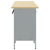 vidaXL Work Cabinet with Drawer 4 pcs Black and Grey 200 x 55 x 85 cm