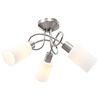 vidaXL Ceiling Lamp | White, Chrome | Chromed plated steel, Ceramic | Medium