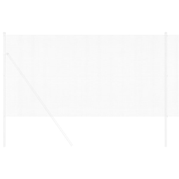 vidaXL Welded Wire Fence Silver 1.4 x 50 m