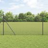 vidaXL Welded Wire Fence Grey 1.4 x 25 m Steel
