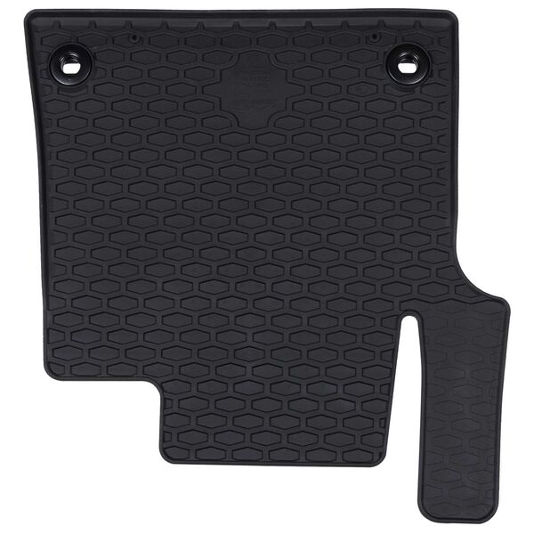 vidaXL Car Mat 3 pcs Black TPE