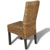 vidaXL Dining Chairs 6 pcs Abaca and Solid Mango Wood