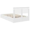 vidaXL Storage Bed with Headboard White 120 x 200 cm Engineered Wood