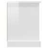 vidaXL TV Cabinet High Gloss White 99.5x35.5x48 cm Engineered Wood