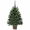 vidaXL Artificial Christmas Tree with 150 LEDs Green 75 cm PE and PVC