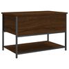 vidaXL Storage Bench Brown Oak 70x42.5x47 cm Engineered Wood