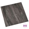 vidaXL Flooring Planks 55 pcs Dark Grey 5.11 m&sup2; PVC