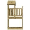 vidaXL Play Tower Brown 52.5 x 110.5 x 214 cm Solid Impregnated Wood