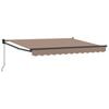 vidaXL Retractable Awning Taupe 3 x 2.5 m 100% Polyester and Aluminium