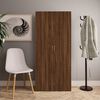 vidaXL Shoe Cabinet Brown Oak 80x35.5x180 cm Engineered Wood