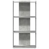 vidaXL Bookcase 3-Tier Concrete Grey 60x30x120 cm Engineered Wood