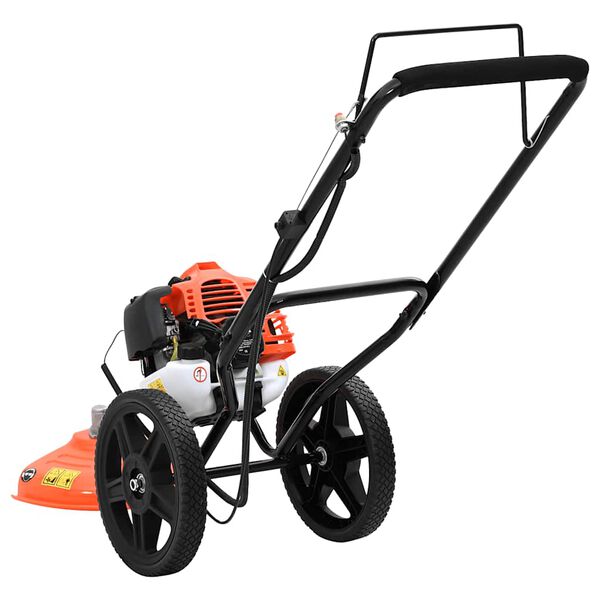 vidaXL Brush Cutter with Wheels Orange 52 cc 1.45 kW