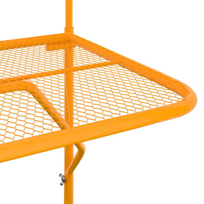 vidaXL Balcony Table Yellow 60x40 cm Steel