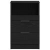 vidaXL Bedside Cabinet 2 pcs Black Oak 40 x 35 x 65 cm Engineered Wood