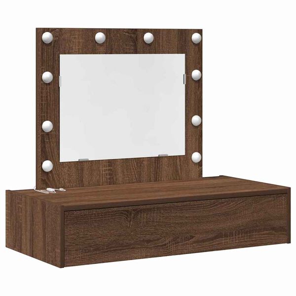 vidaXL Dressing Table Brown 83 x 40 x 70 cm Engineered Wood