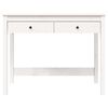 vidaXL Desk with Drawers White 100x50x78 cm Solid Wood Pine