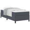 vidaXL Bed Frame Dark grey 90 x 190 cm Corduroy fabric