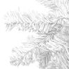 vidaXL Artificial Pre-lit Christmas Tree with Ball Set L 240 cm White