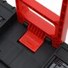 vidaXL Toolbox Trolley Black and Red Polypropylene