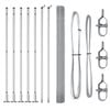 vidaXL Welded Wire Fence with Concrete Base 10 x 1.6 m (W x H)