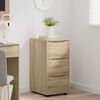 vidaXL Storage Cabinet Sonoma Oak 40 x 48 x 81 cm Engineered Wood