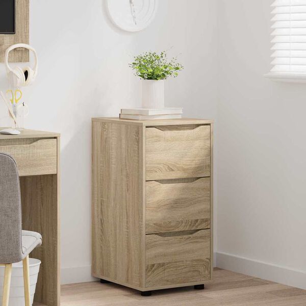 vidaXL Storage Cabinet Sonoma Oak 40 x 48 x 81 cm Engineered Wood