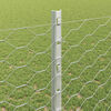vidaXL Fence with Post Silver 1.2 x 25 m Steel