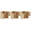 vidaXL Sideboards 3 pcs Sonoma Oak Engineered Wood