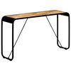 vidaXL Console Table 140x35x76 cm Solid Rough Mango Wood