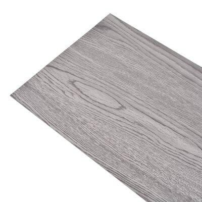 vidaXL Non Self-adhesive PVC Flooring Planks 4.46 m² 3 mm Dark Grey