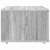 vidaXL Drawer Cabinet with Wheel Grey Sonoma 55 x 45 x 31 cm