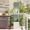 vidaXL Garden Privacy Screen Silver 32 x 140 cm Galvanised steel