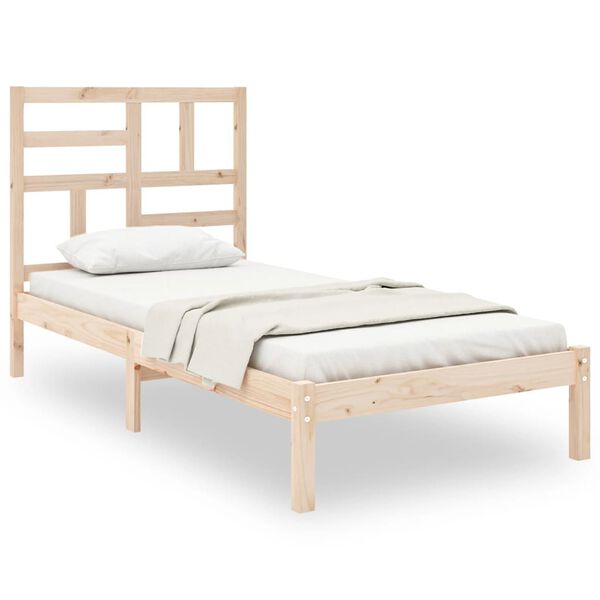 vidaXL Bed Frame without Mattress Solid Wood 100x200 cm