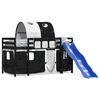 vidaXL Kids' Loft Bed with Tunnel without Mattress White&Black 90x190cm