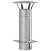 vidaXL Chimney Extension Silver 35 x 35 x 65 cm Stainless Steel