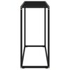 vidaXL Console Table Black 80x35x75 cm Tempered Glass
