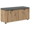 vidaXL Hall Bench Artisan Oak 100 x 38 x 46 cm