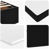 vidaXL Ottoman Bed with Mattresses Black 120x200cm Velvet