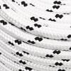 vidaXL Braided Boat Rope White 12 mmx100 m Polyester