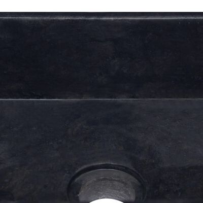 vidaXL Sink Black 30x30x13 cm Marble