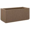 vidaXL Garden Flower Box Brown 80 x 36 x 35 cm PP