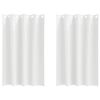 vidaXL Blackout Curtains with Rings 2 pcs Pure White 175 x 140 cm