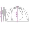 vidaXL Family Tent Tunnel 6-Person Blue Waterproof