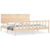 vidaXL Bed Frame without Mattress 200x200 cm Solid Wood Pine