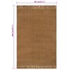 vidaXL Runner Rug with Tassels 60x300 cm Jute