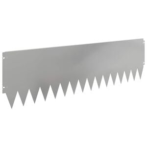vidaXL Lawn Edging 20 pcs 103 x 30 cm Steel Silver